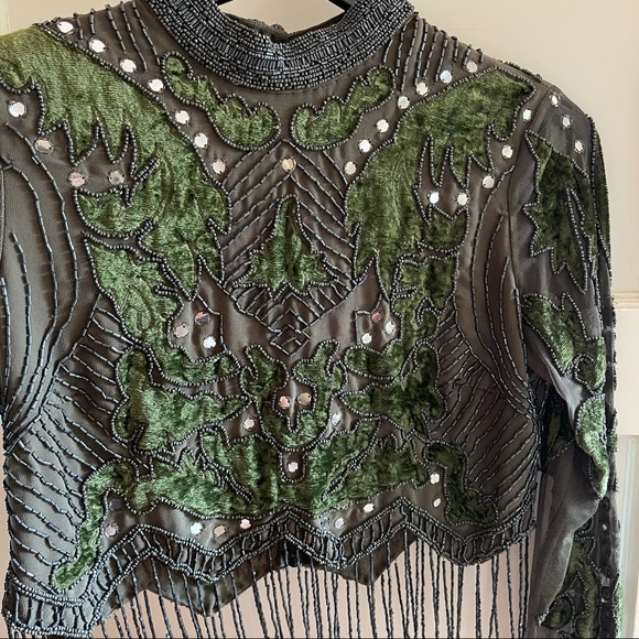ASOS embellished beaded crop top size S